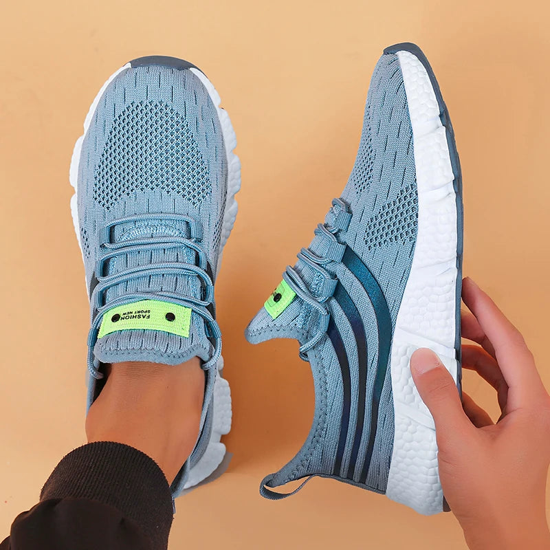 Women Sneakers Comfortable Breathable Platform Shoes Fashion Lace Up for Women Outdoor Running Shoes