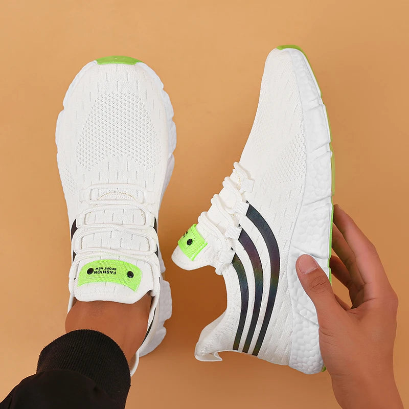 Women Sneakers Comfortable Breathable Platform Shoes Fashion Lace Up for Women Outdoor Running Shoes