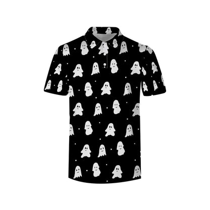 High Street Ghost 3D Printed Short-sleeved Shirt Men