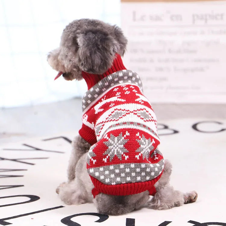 Warm Clothes for Small Medium Dogs or Knitted Cat  Pet Sweater Clothing Costume Coat Winter