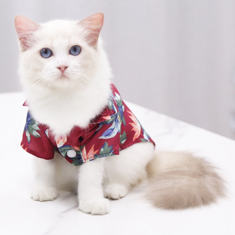 PET'S Small and medium-sized beach shirt for spring and summer season