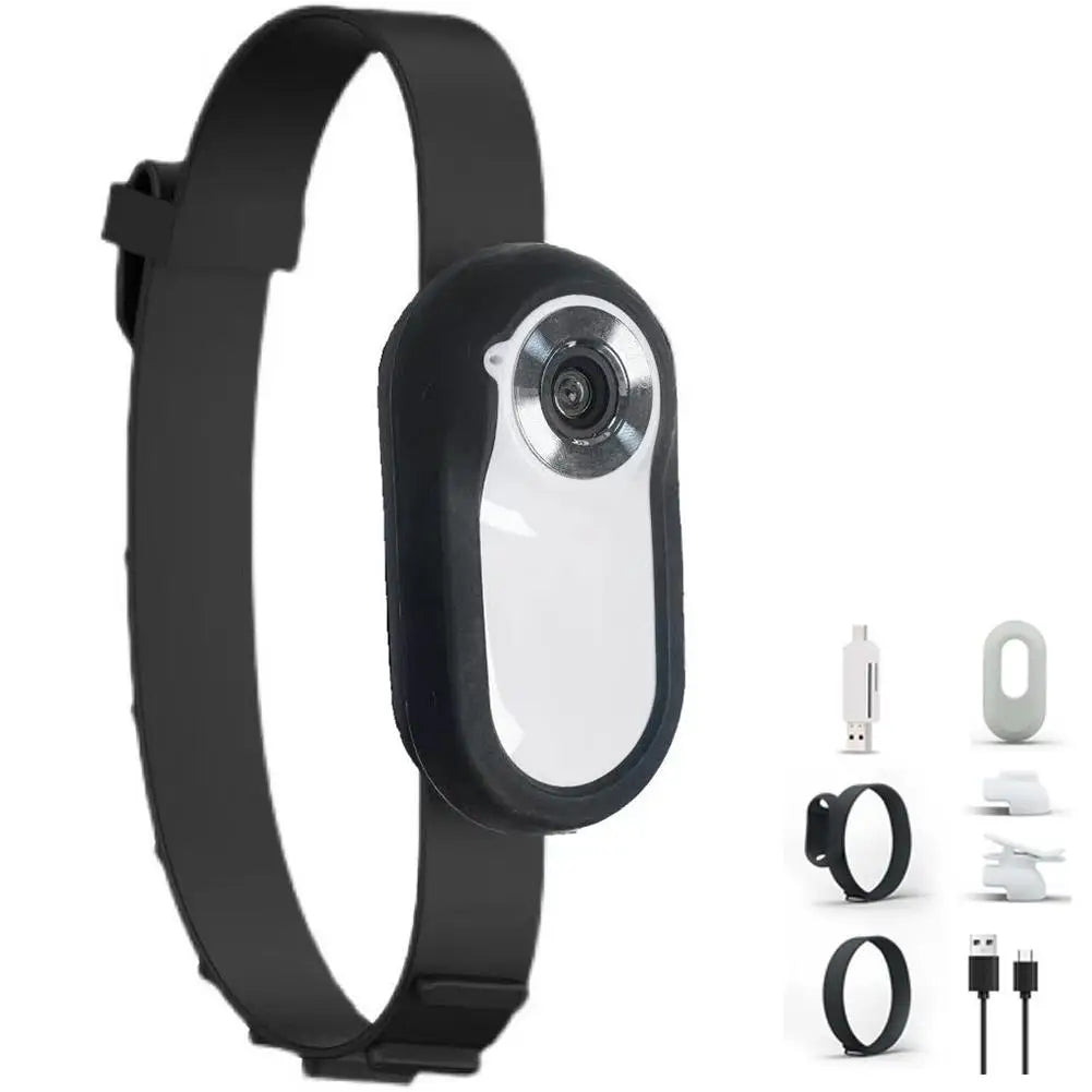 Wireless PET'S Collar Camera No WiFi Needed Mini Body Cam HD 1080P