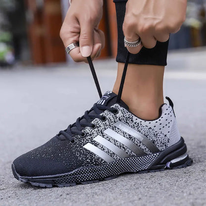 Men's Flats Fashion Casual Sneakers Walking Shoes Breathable Fitness Running Shoes