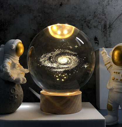 Enchanting Night Sphere Galaxy Lamp iLLuminati with Cosmic Elegance