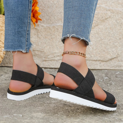 Women's fashion trend anti-slip wear comfortable flat sandals