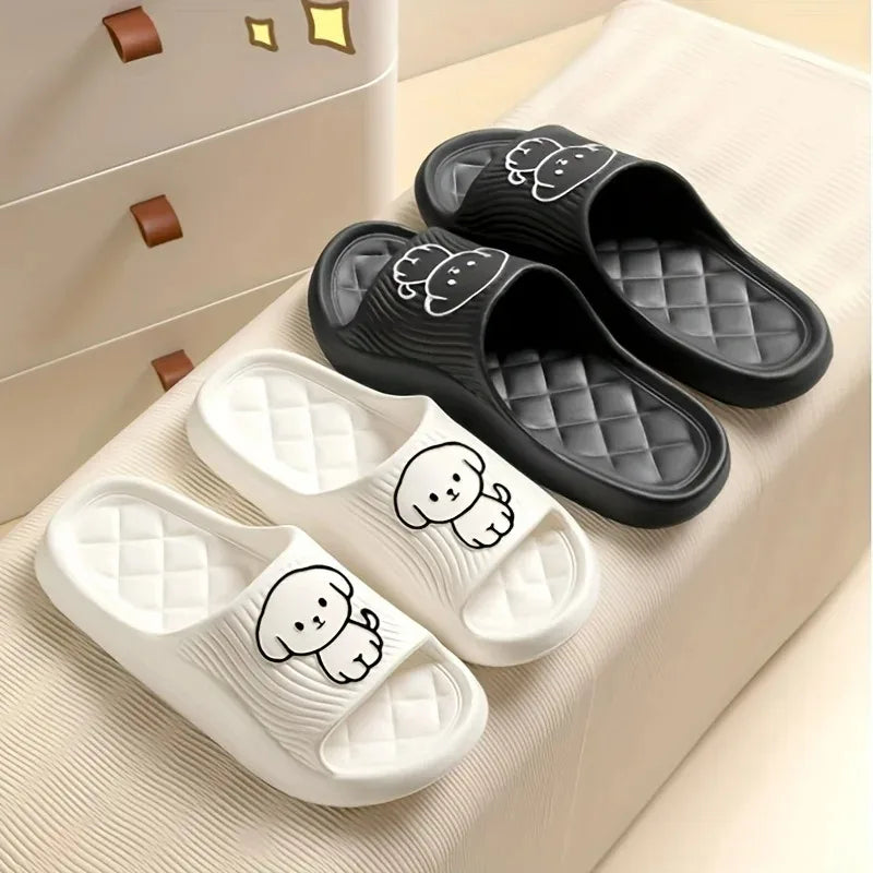 Cute Pet Couple Pillow Slippers For Female Summer Wear 2024 Non-slipped