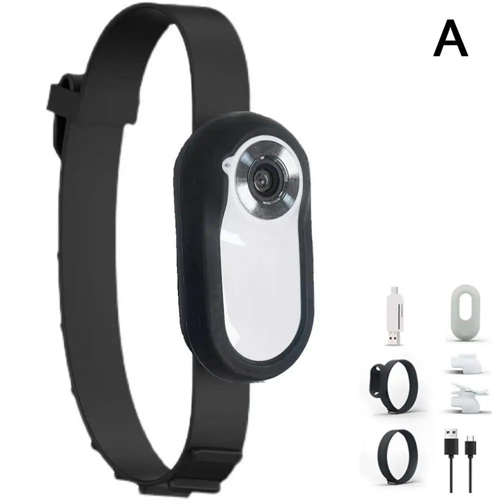 Wireless PET'S Collar Camera No WiFi Needed Mini Body Cam HD 1080P