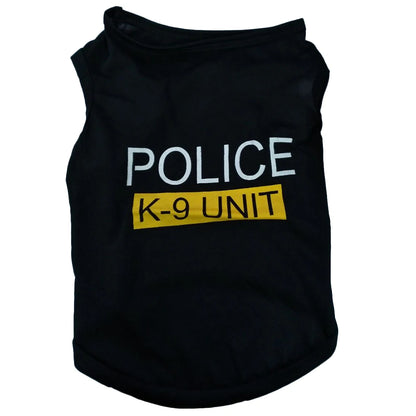 POLICE K-9 UNIT VEST IN VARIANT COLOR FOR PETS