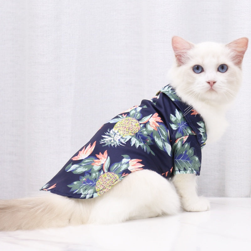 PET'S Small and medium-sized beach shirt for spring and summer season