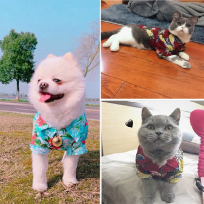 PET'S Small and medium-sized beach shirt for spring and summer season