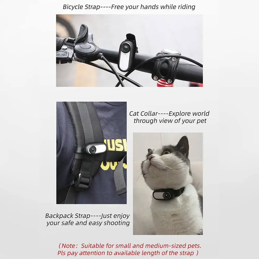 Wireless PET'S Collar Camera No WiFi Needed Mini Body Cam HD 1080P