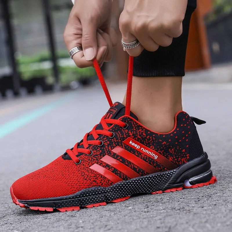 Men's Flats Fashion Casual Sneakers Walking Shoes Breathable Fitness Running Shoes