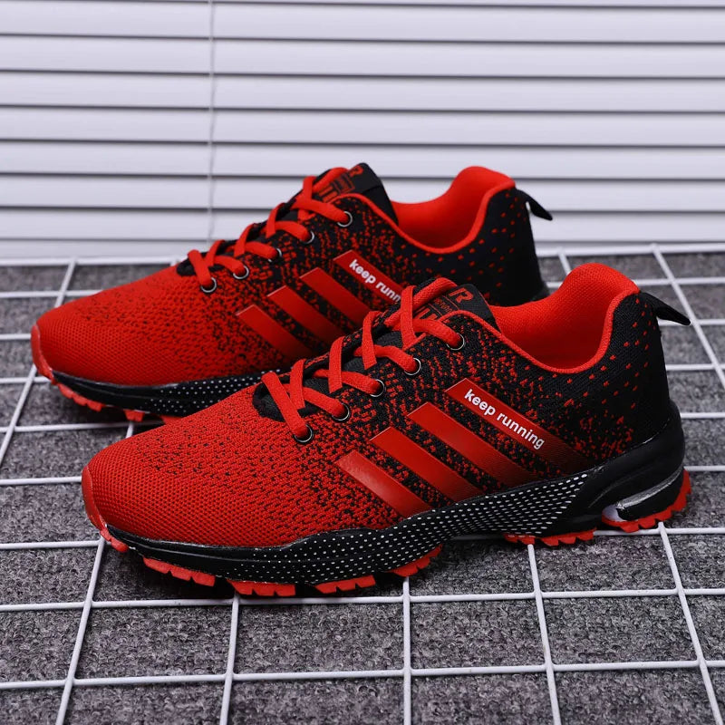 Men's Flats Fashion Casual Sneakers Walking Shoes Breathable Fitness Running Shoes