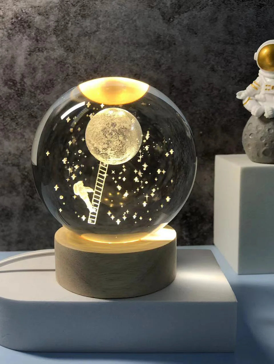 Enchanting Night Sphere Galaxy Lamp iLLuminati with Cosmic Elegance