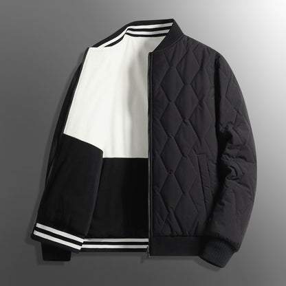 High-end Reversible Cotton Coat Baseball Collar Jacket